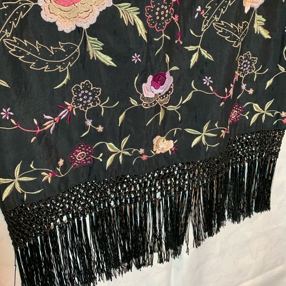 Embroidered Fringe Skirt - Picture 3 of 4